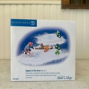 DEPT 56 Snow Village Angels In The Snow 2 Piece Accessory Christmas Kids 55024